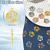 30Pcs Alloy Pendants TIBEP-YW0002-22S-3