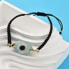 Evil Eye Acrylic Link Bracelets BJEW-U027-01G-3