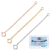 3Pcs 3 Style 925 Sterling Silver Chain Extender BJEW-BBC0001-02-1
