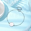 304 Stainless Steel Round Cabochon Setting Bracelets BJEW-JB11090-02-2