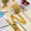 15 Yards Glitter Polyester Ribbon with Stainless Steel Eyelets OCOR-BC0009-66B-4