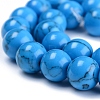 Synthetic Turquoise Beads Strand TURQ-H063-8mm-03-3