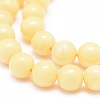 Natural Yellow Jade Beads Strands G-D0010-02-6mm-3