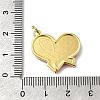 October Breast Cancer Pink Awareness Ribbon Brass Enamel Pendants KK-S517-04C-G-3
