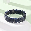 Natural Lapis Lazuli Beaded Stretch Bracelets for Unisex G-K303-01H-2