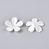 ABS Plastic Imitation Pearl Bead Caps KY-Q004-04A-2