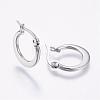 304 Stainless Steel Hoop Earrings EJEW-F105-24P-2