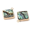 Natural Paua Shell Pendants SHEL-P017-13G-2