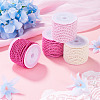 4 Rolls 4 Colors Round Polyester Cord OCOR-TA0003-88D-6