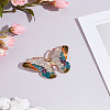 1Pc Butterfly Pave Colorful Rhinestone Brooch JEWB-LP0004-14-1