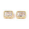 Brass Micro Pave Cubic Zirconia Beads KK-C051-48G-04-1