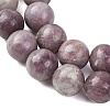 Natural Lepidolite/Purple Mica Stone Beads Strands G-A310-A01-16mm-4