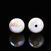 Electroplate Pearlized Glass Pearl Beads EGLA-T021-14B-01-2