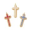 3Pcs Electroplate Glass Pendants PALLOY-MZ01132-1