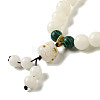 Natural White Jade Bead Bracelets BJEW-B080-36-2