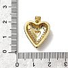 Brass Micro Pave Cubic Zirconia Pendants KK-C090-45G-01-3