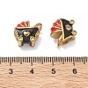 304 Stainless Steel Enamel Pendants STAS-K330-19G-3