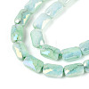 Anti-Tarnish Electroplate Glass Beads Strands GLAA-T025-29B-3