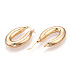 Brass Hoop Earrings EJEW-H301-06G-2