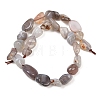 Natural Botswana Agate Nuggets Beads Strands G-B170-A01-3