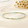 Natural Amazonite Beaded Strertch Bracelets LD6685-3-2