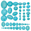 132Pcs 14 Styles Synthetic Turquoise Cabochons TURQ-AR0001-24-1