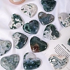 Natural Moss Agate Healing Heart Figurines PW-WG85358-01-4