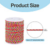 2 Rolls Multi-Color Decorative Nylon Twisted Cord NWIR-TADJ0001-04B-2