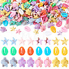 200Pcs 3 Styles Ocean Animal Opaque Acrylic Beads OACR-TA0005-04-1
