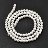 Electroplated Shell Pearl Beads Strands X-BSHE-K017-4mm-2