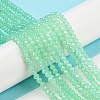 Baking Painted Transparent Glass Beads Strands DGLA-A034-J3mm-B05-2