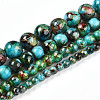 Baking Painted Glass Beads Strands DGLA-N003-10mm-B08-2