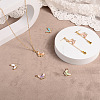 32Pcs 8 Style Alloy Enamel Rhinestones Pendants ENAM-TA0001-26LG-8