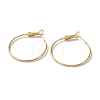 Brass Hoop Earrings KK-WH0054-35A-1