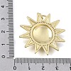 Brass Micro Pave Clear Cubic Zirconia Pendants CU-CBAEEA8-21G-3