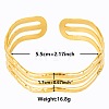 Elegant and Stylish Design Hollow 304 Stainless Steel Cuff Bangles for Women WO6152-2-1