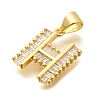 Rack Plating Brass Micro Pave Cubic Zirconia Pendants KK-L226-100G-H-2