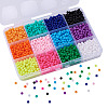 72G 12 Colors Opaque Acrylic Beads SACR-TA0001-54-3