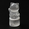 Natural Selenite Ornaments Figurine DJEW-B010-02-3