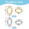 400Pcs 2 Colors 304 Stainless Steel Jump Rings STAS-PH0007-37-2