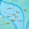 12Pcs 6 Style Brass Micro Pave Cubic Zirconia Ice Pick Pinch Bails KK-FH0003-66-2