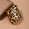 Leopard Print Pattern Alloy Cuff Bangles & Cuff Rings Sets WGB08C8-02-6