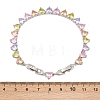 Platinum Tone Brass Micro Pave Cubic Zirconia Tennis Bracelets BJEW-B160-01P-01-6