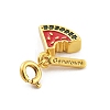 Brass Enamel Fruits Pendant Decoration LS-HJEW-P020-01A-G-2