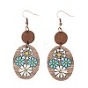 Wood Dangle Earrings FS-WGAEC85-01-5