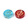 Baking Paint Transparent Glass Beads X-DGLA-N018-19-2