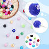 160Pcs 10 Colors Forsted Glass Beads Strands GLAA-SP0001-80-6