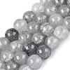 Baking Paint Crackle Glass Beads Strands GLAA-Q106-03A-02-1