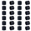 24Pcs Grooved Stainless Steel European Beads STAS-HS0001-81A-1