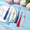 Polyester Tassel Pendant Decoration HJEW-JM03005-2